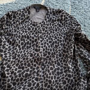 Like New!! Tommy Hilfiger Stylish Leopard Print Cardigan